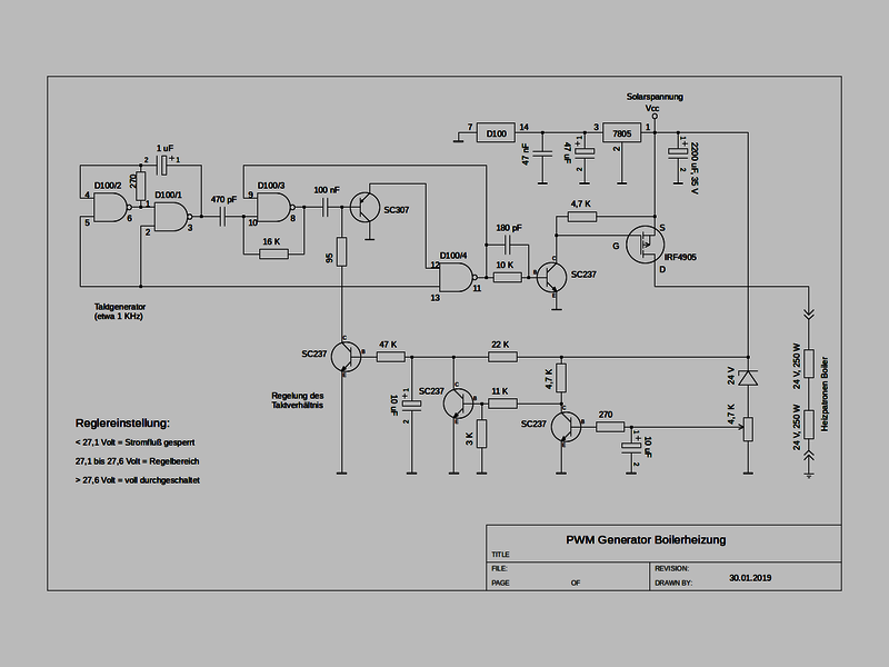 Schaltbild des PWM Generators